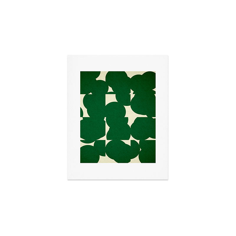 Abstract Green shape Art Print Gallery Image 1