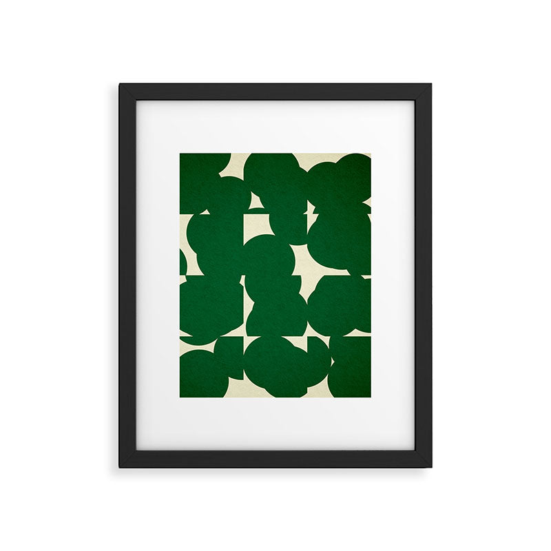 Abstract Green shape Framed Art Print Gallery Image 5