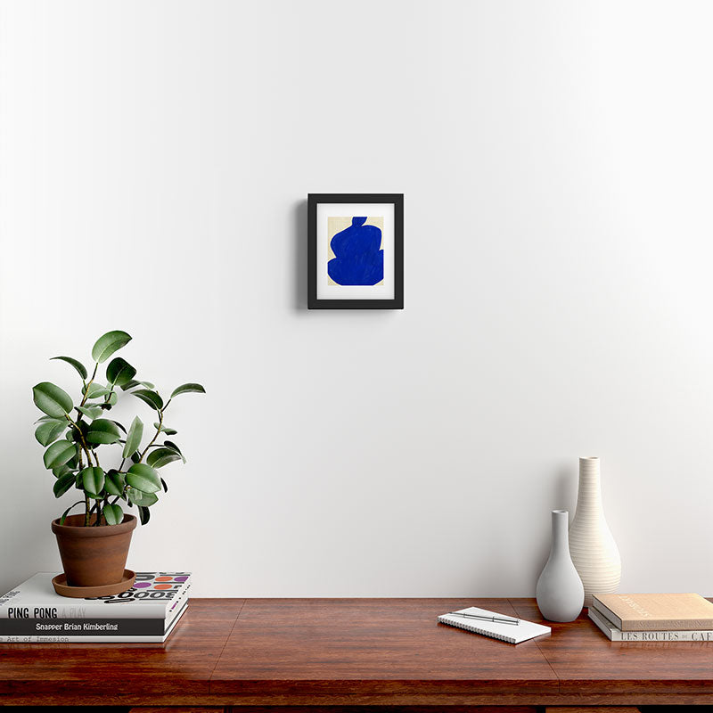 Abstract organic shape Framed Art Print Gallery Image 2