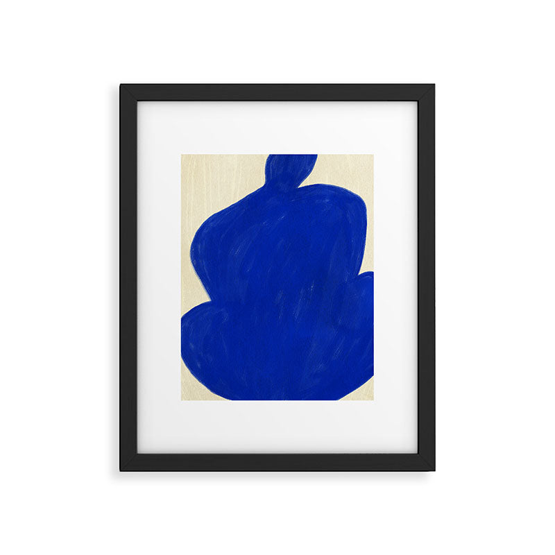 Abstract organic shape Framed Art Print Gallery Image 1