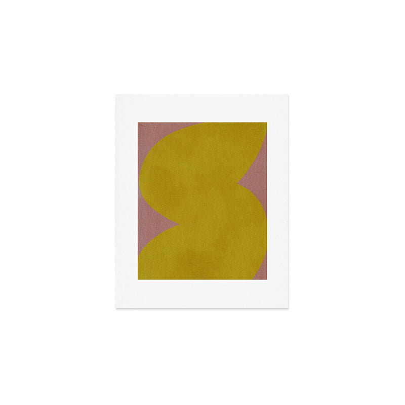 Abstract shape-gold Art Print Gallery Image 1