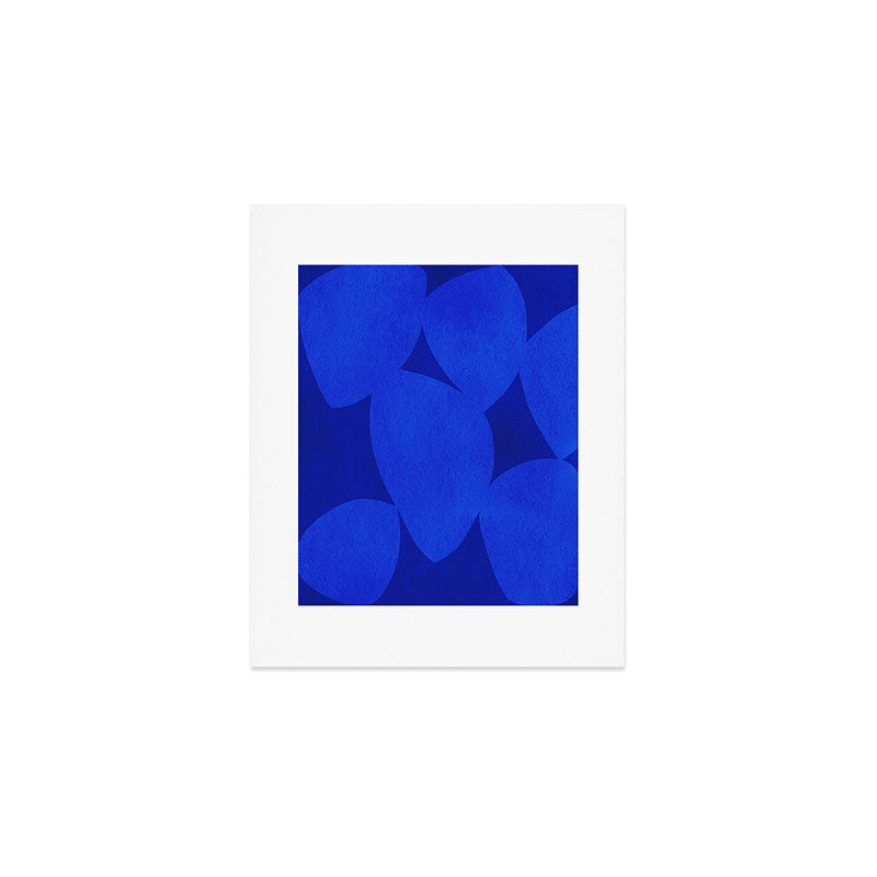 Abstract shapes-blue Art Print Gallery Image 1