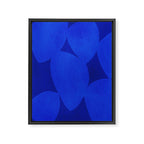 Abstract shapes-blue Framed Canvas Print Gallery Image 6