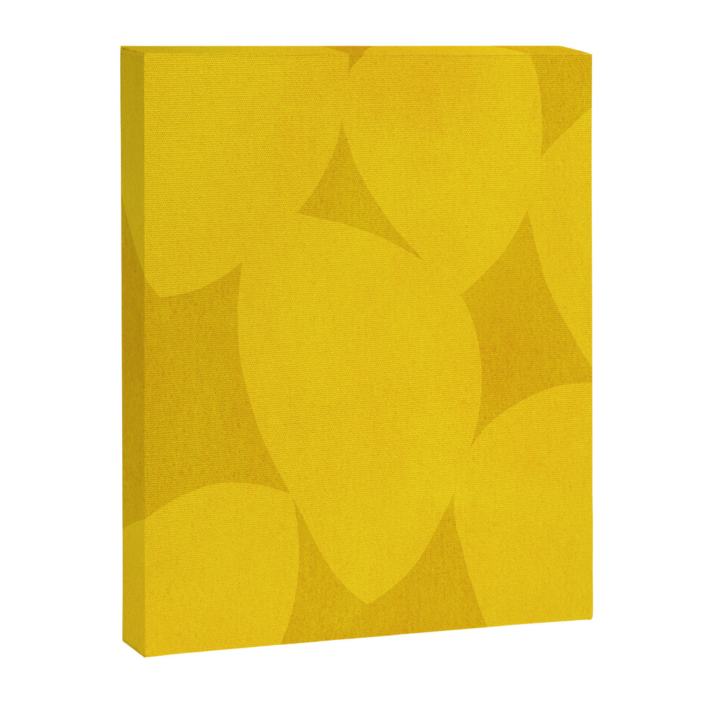 Abstract shapes-yellow gold Canvas Print Gallery Image 6