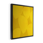 Abstract shapes-yellow gold Framed Canvas Print Gallery Image 2