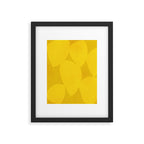 Abstract shapes-yellow gold Framed Art Print Gallery Image 5