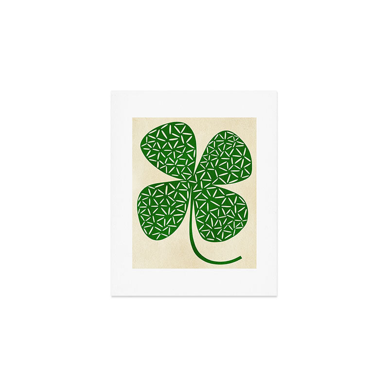 Abstract W-good luck.green Art Print Gallery Image 1
