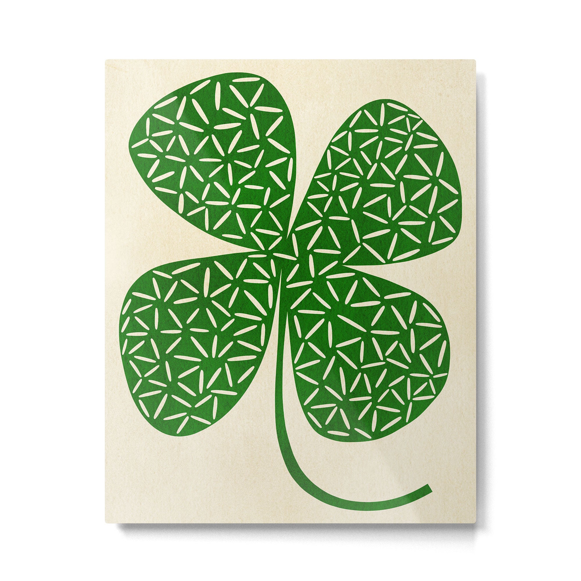Abstract W-good luck.green Metal Print Gallery Image 4