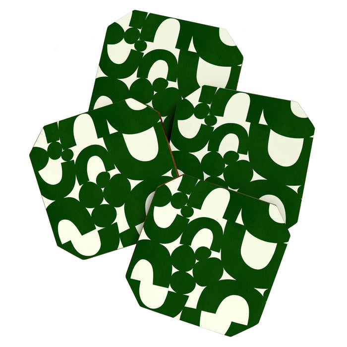 Abstract024-green Coaster Gallery Image 1