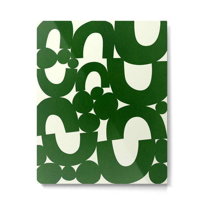 Abstract024-green Metal Print Gallery Image 1