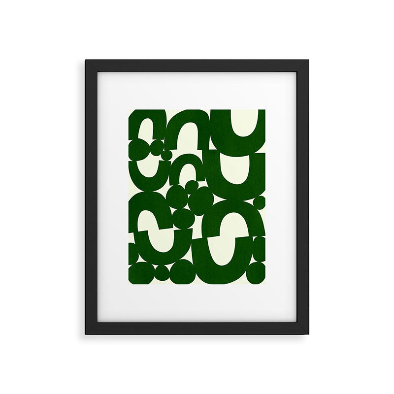 Abstract024-green Framed Art Print Gallery Image 6