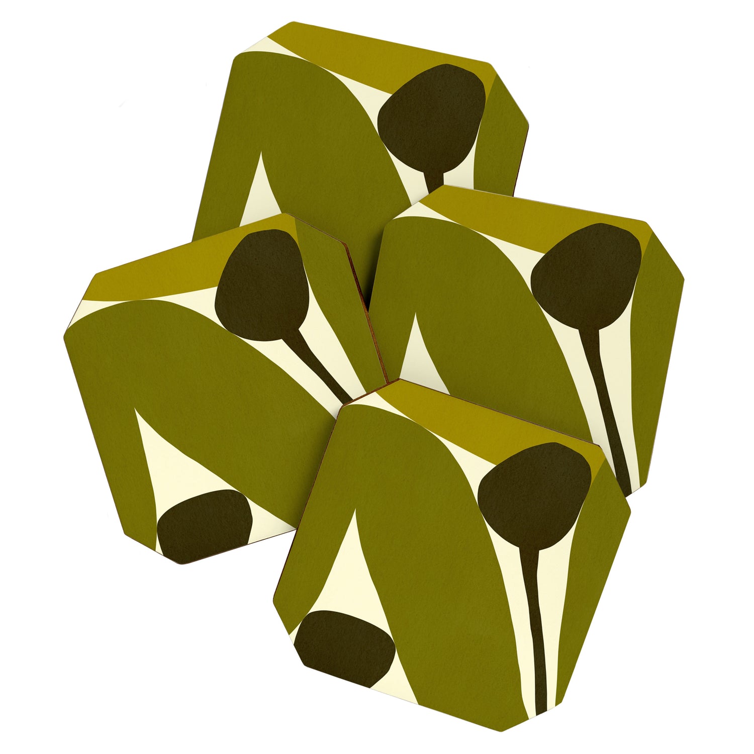 Abstract-botanical 04 Coaster Gallery Image 1