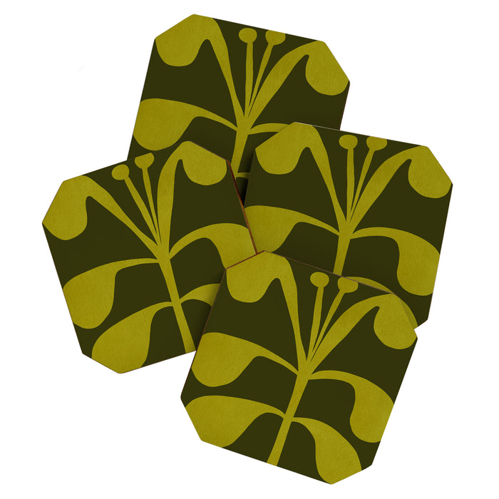 Abstract-botanical 15 Coaster Gallery Image 1