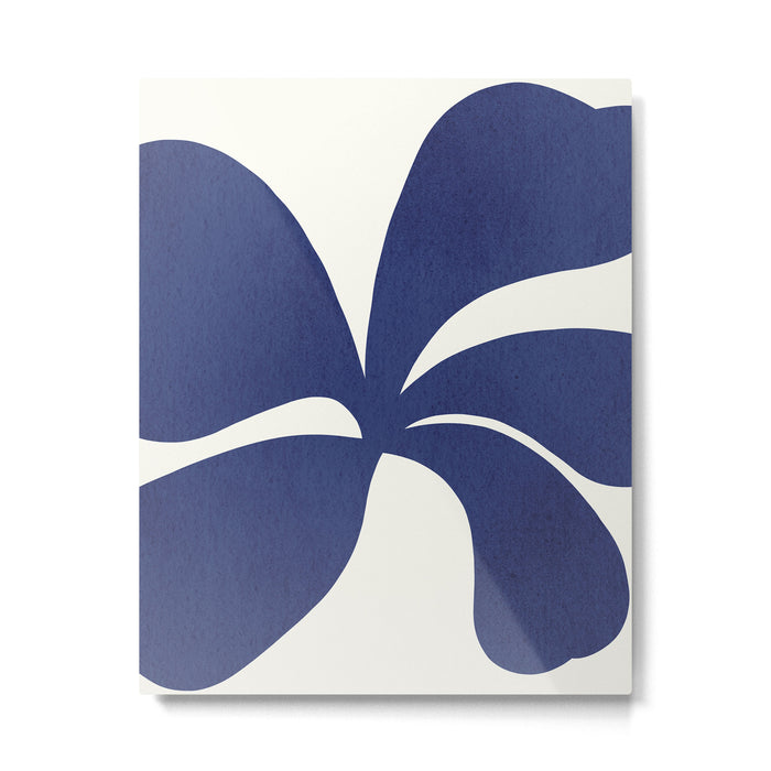 Abstract-botanical 16 blue Metal Print Gallery Image 1