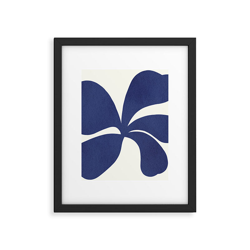 Abstract-botanical 16 blue Framed Art Print Gallery Image 6