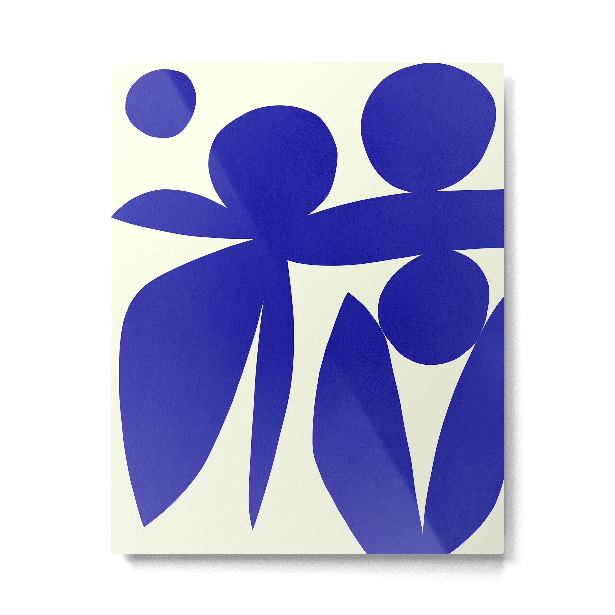 Abstract-botanical 17 blue Metal Print Gallery Image 4