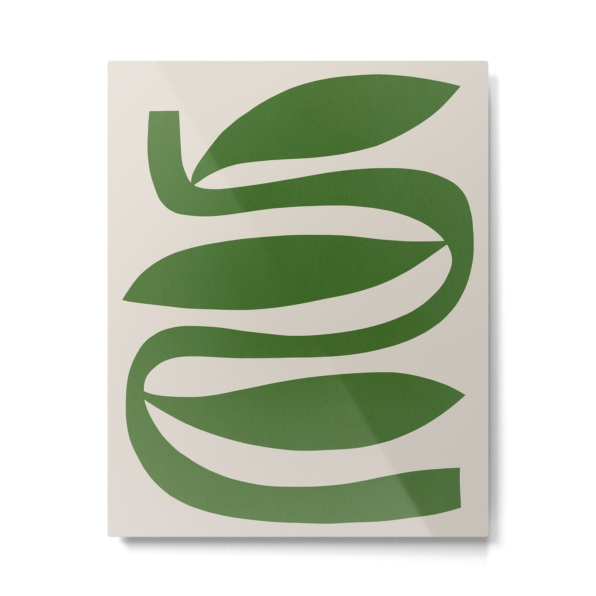 Abstract-botanical 21-green Metal Print Gallery Image 4
