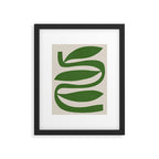 Abstract-botanical 21-green Framed Art Print Gallery Image 5