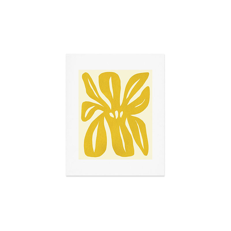 Abstract-botanical 29-yellow Art Print Gallery Image 1