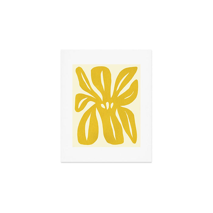 Abstract-botanical 29-yellow Art Print Gallery Image 1