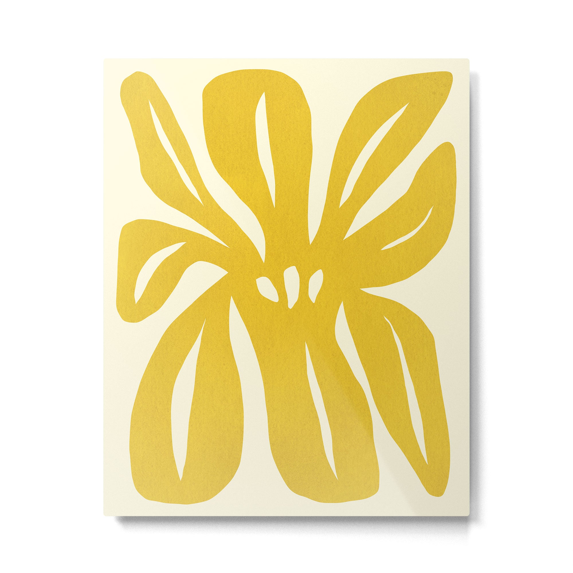 Abstract-botanical 29-yellow Metal Print Gallery Image 6