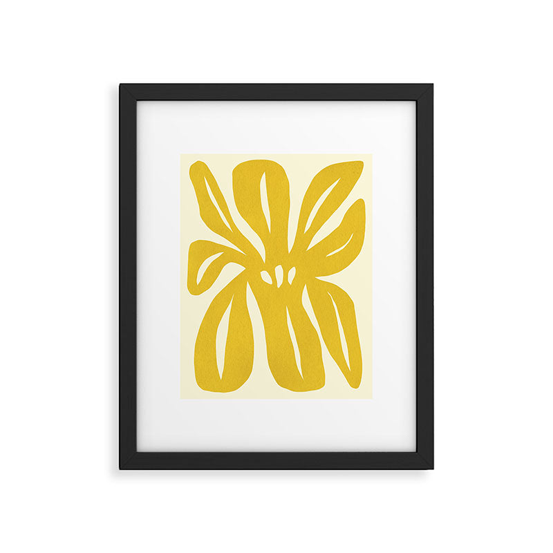Abstract-botanical 29-yellow Framed Art Print Gallery Image 6