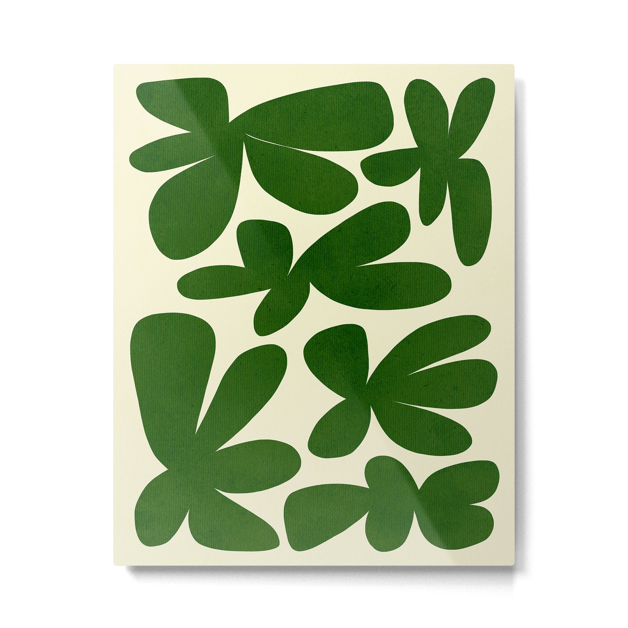 Abstract-botanical 35 green Metal Print Gallery Image 6