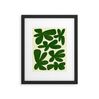 Abstract-botanical 35 green Framed Art Print Gallery Image 6