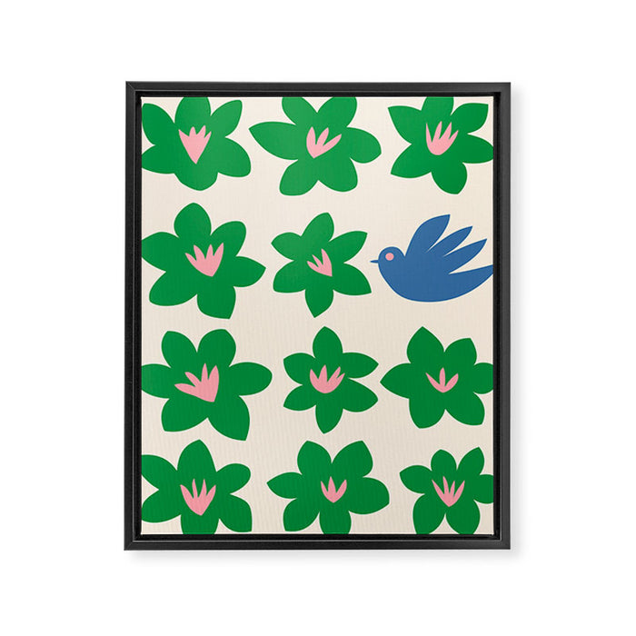 Blossom bird  Framed Canvas Print Gallery Image 1