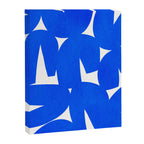 Blue abstract shapes N01 Canvas Print Gallery Image 6