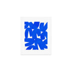 Blue abstract shapes N01 Art Print Gallery Image 1
