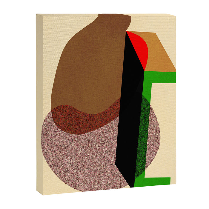 Colorful abstract shapes 01 Canvas Print Gallery Image 1