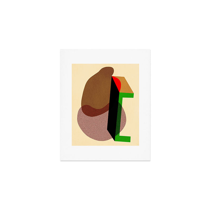 Colorful abstract shapes 01 Art Print Gallery Image 1