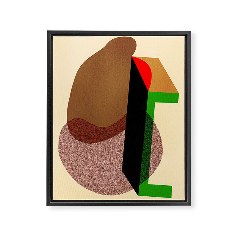 Colorful abstract shapes 01 Framed Canvas Print Gallery Image 6