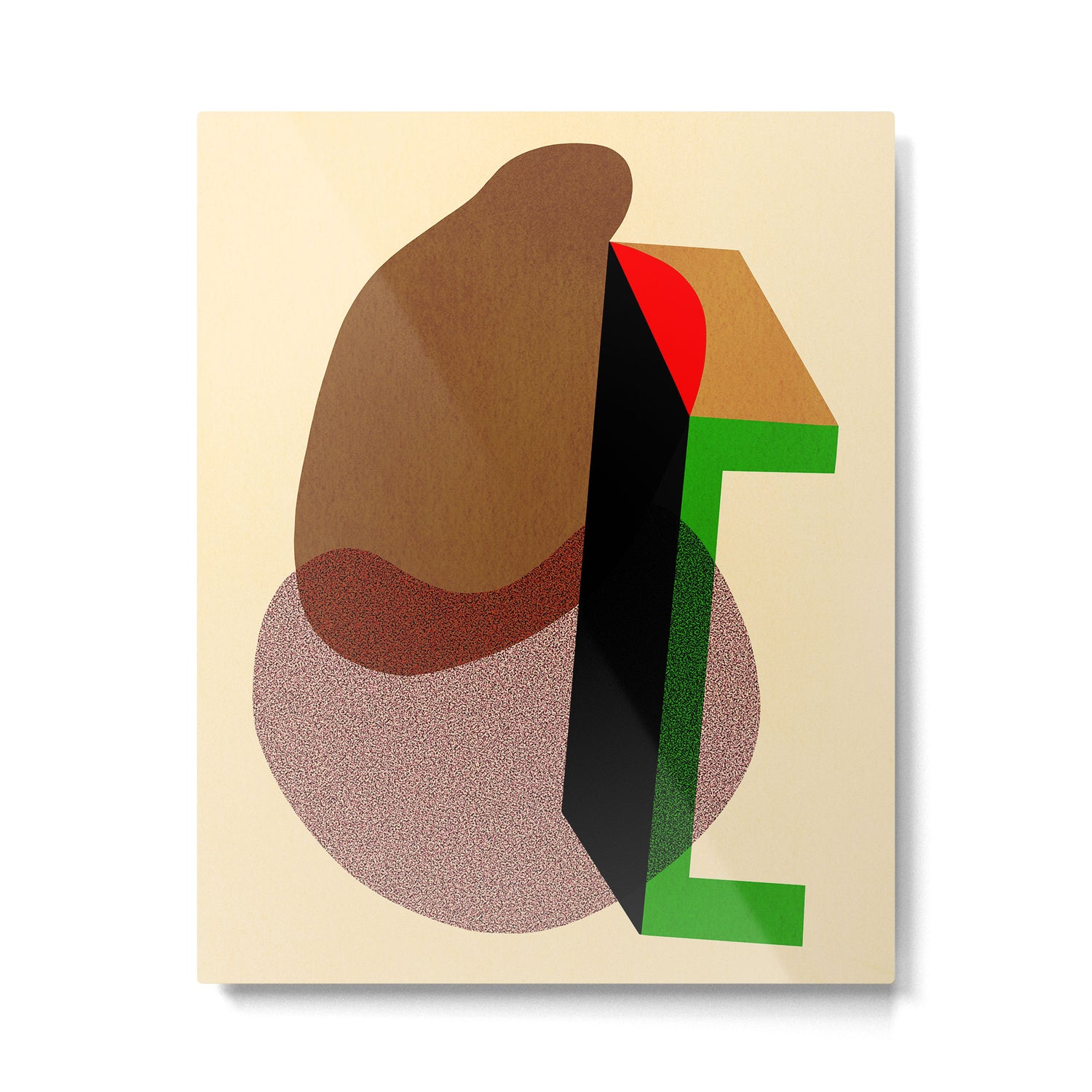 Colorful abstract shapes 01 Metal Print Gallery Image 4