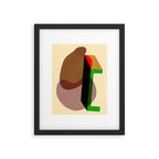 Colorful abstract shapes 01 Framed Art Print Gallery Image 5