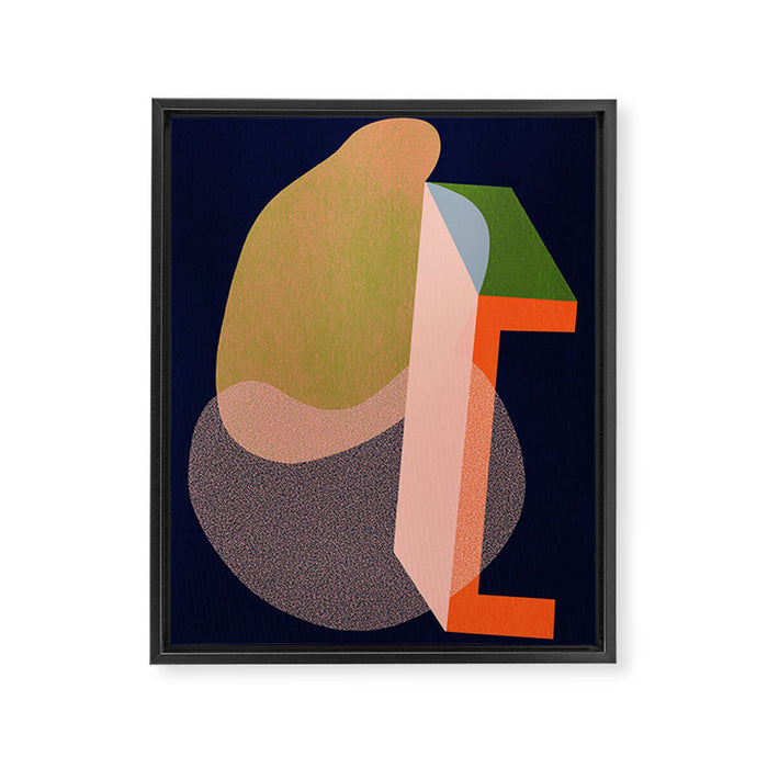 Colorful Abstract shapes -02 Framed Canvas Print Gallery Image 1