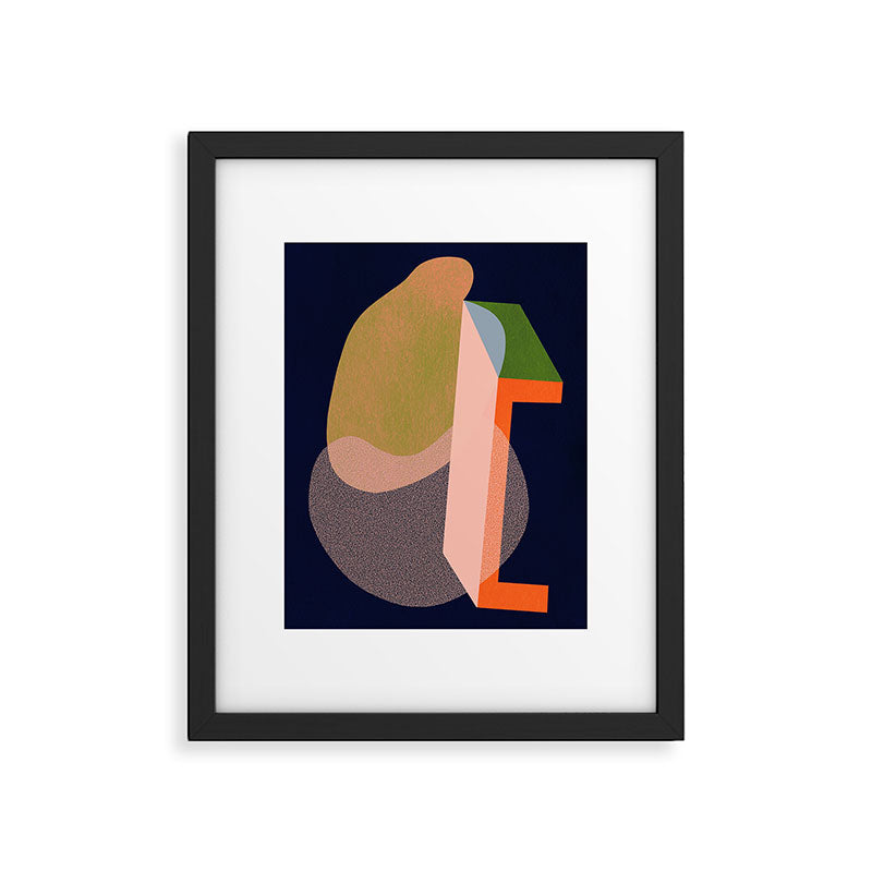 Colorful Abstract shapes -02 Framed Art Print Gallery Image 5