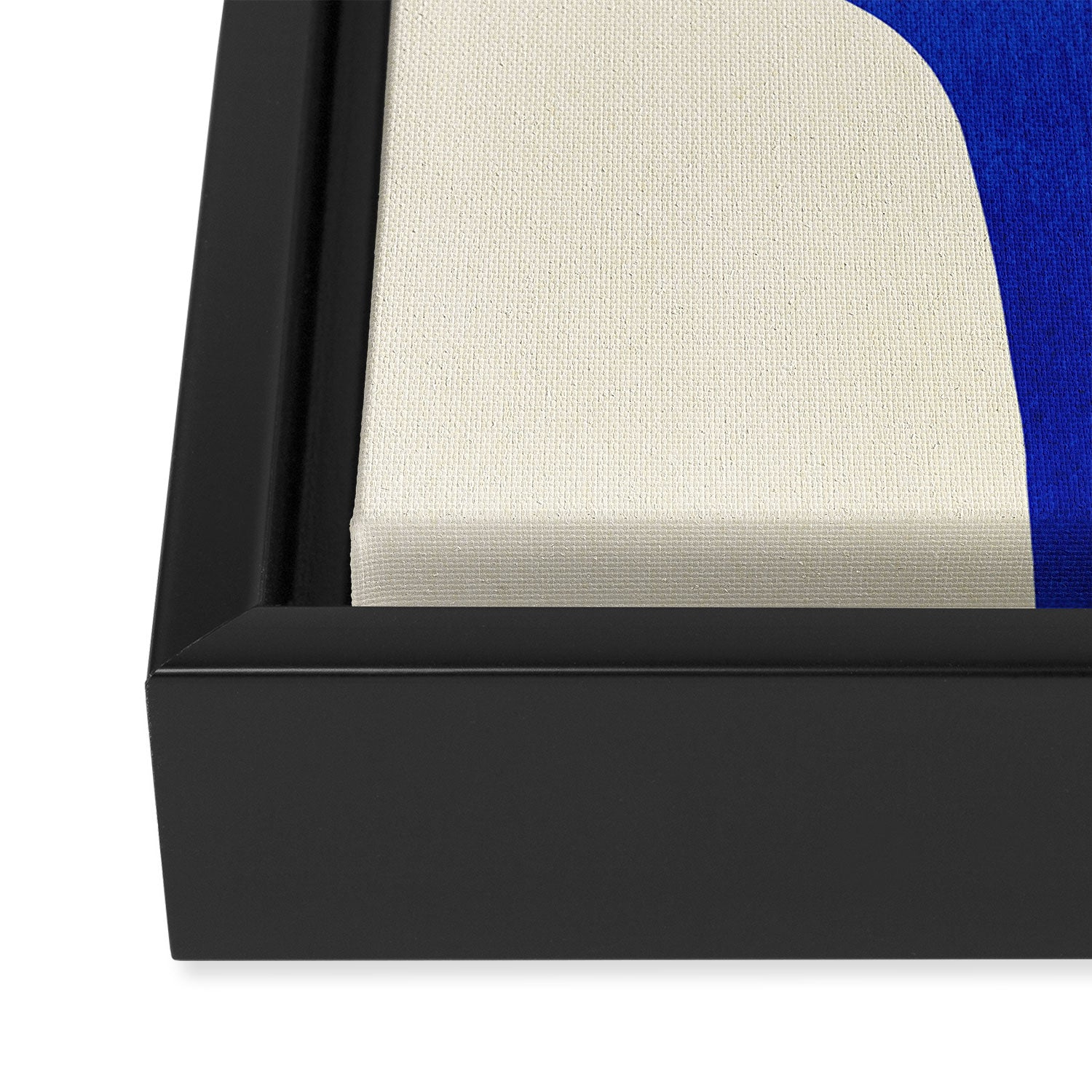 Composition n01-blue Framed Canvas Print Gallery Image 3