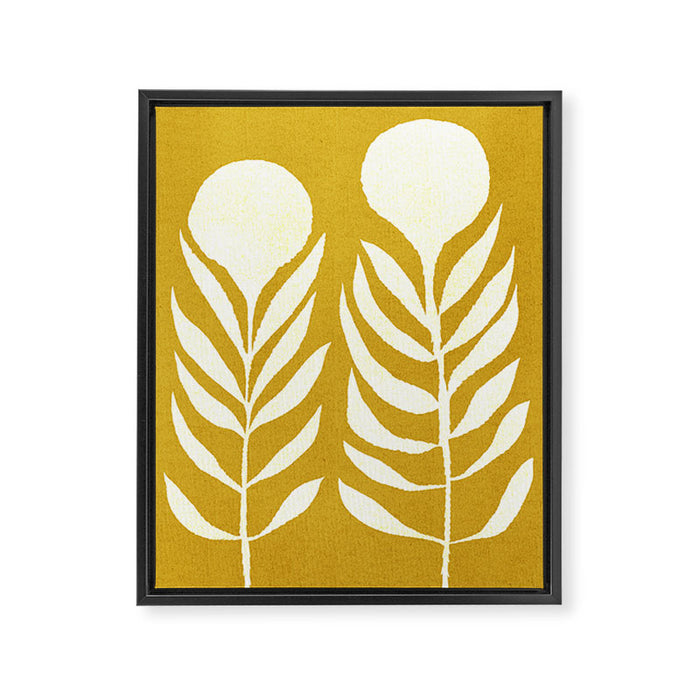 Flower 013-yellow Framed Canvas Print Gallery Image 1