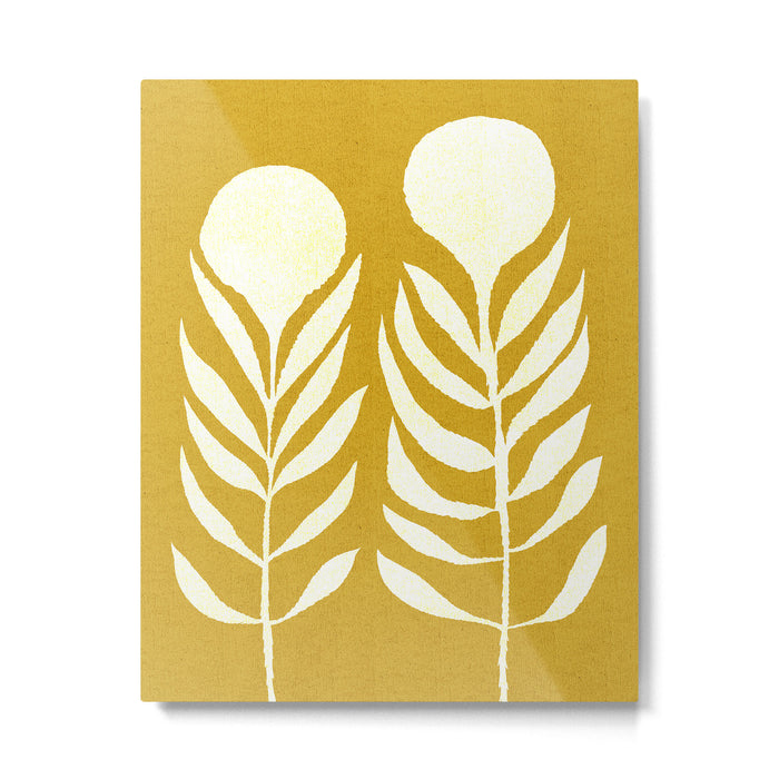 Flower 013-yellow Metal Print Gallery Image 1