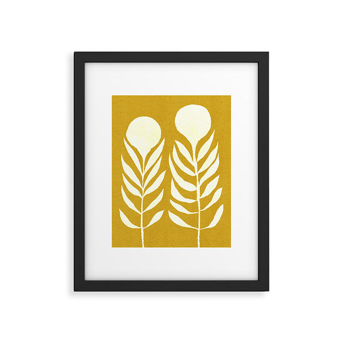 Flower 013-yellow Framed Art Print Gallery Image 1