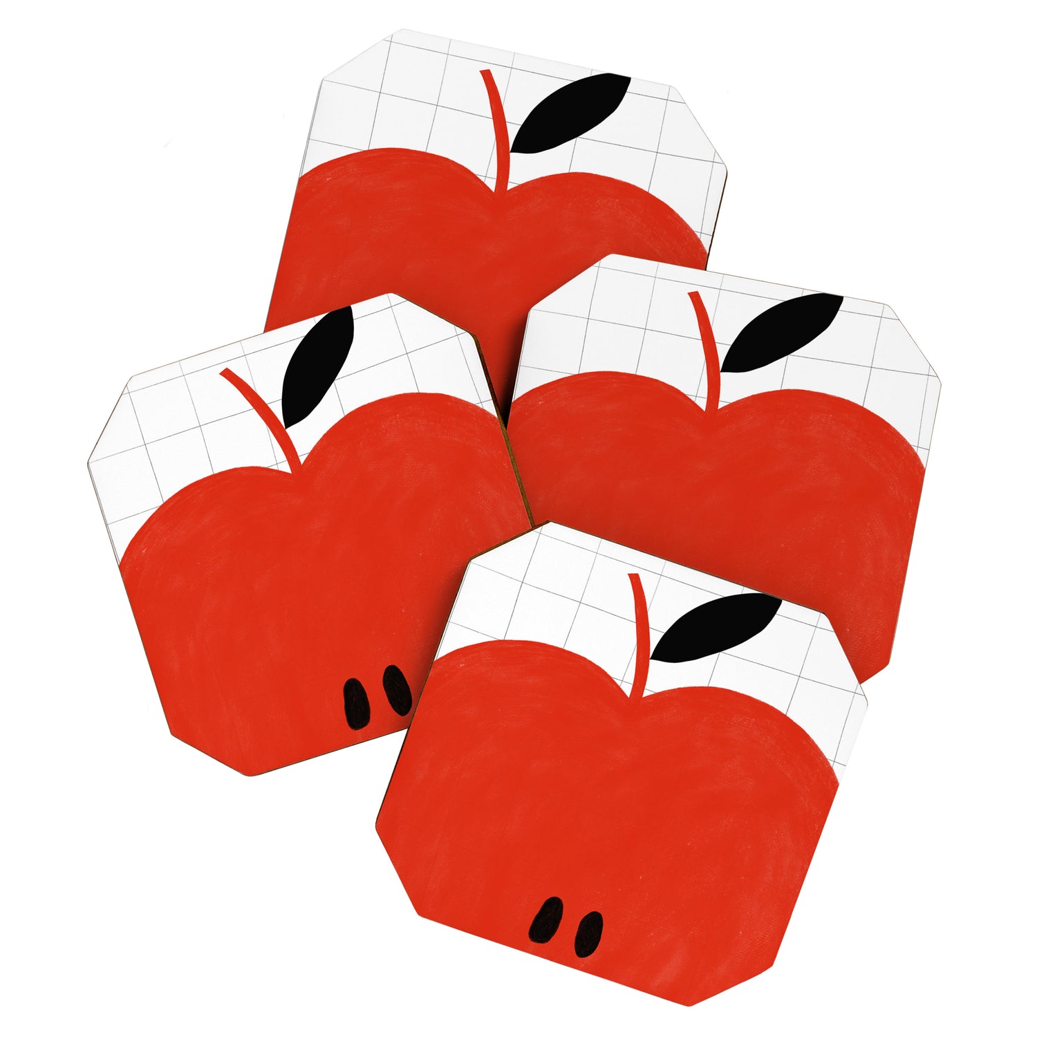 Minimal apple  Coaster Gallery Image 1