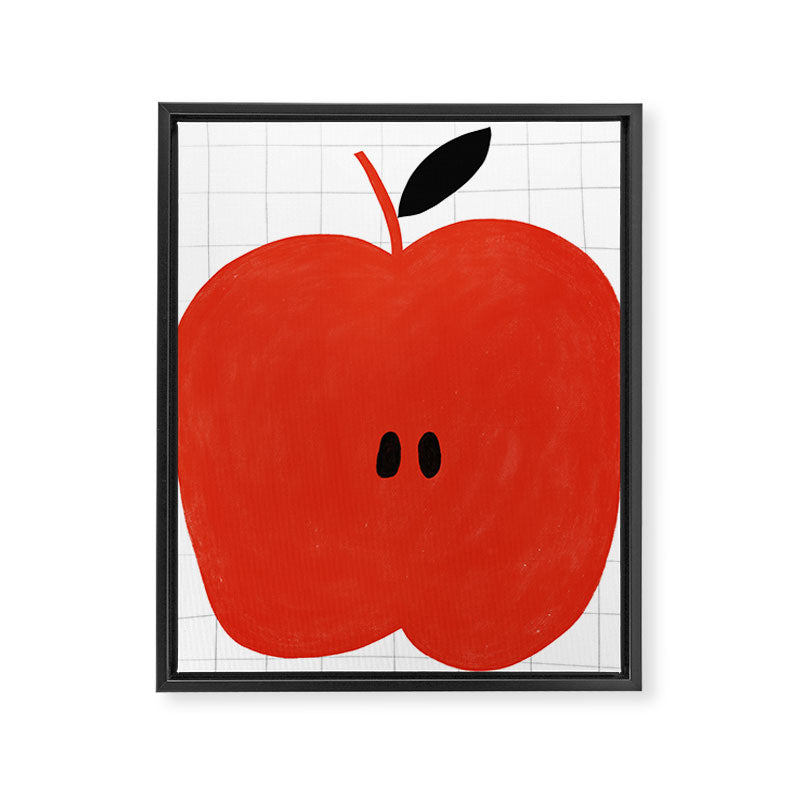 Minimal apple  Framed Canvas Print Gallery Image 6