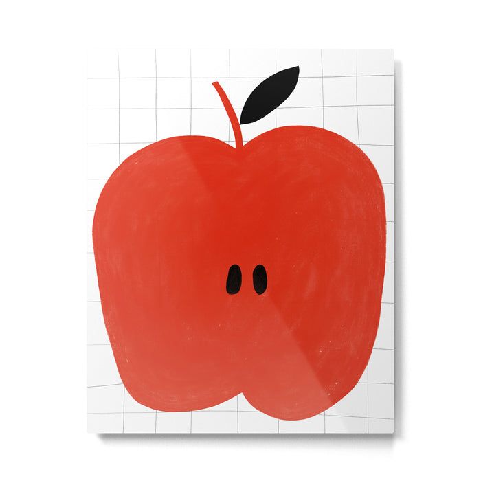 Minimal apple  Metal Print Gallery Image 1