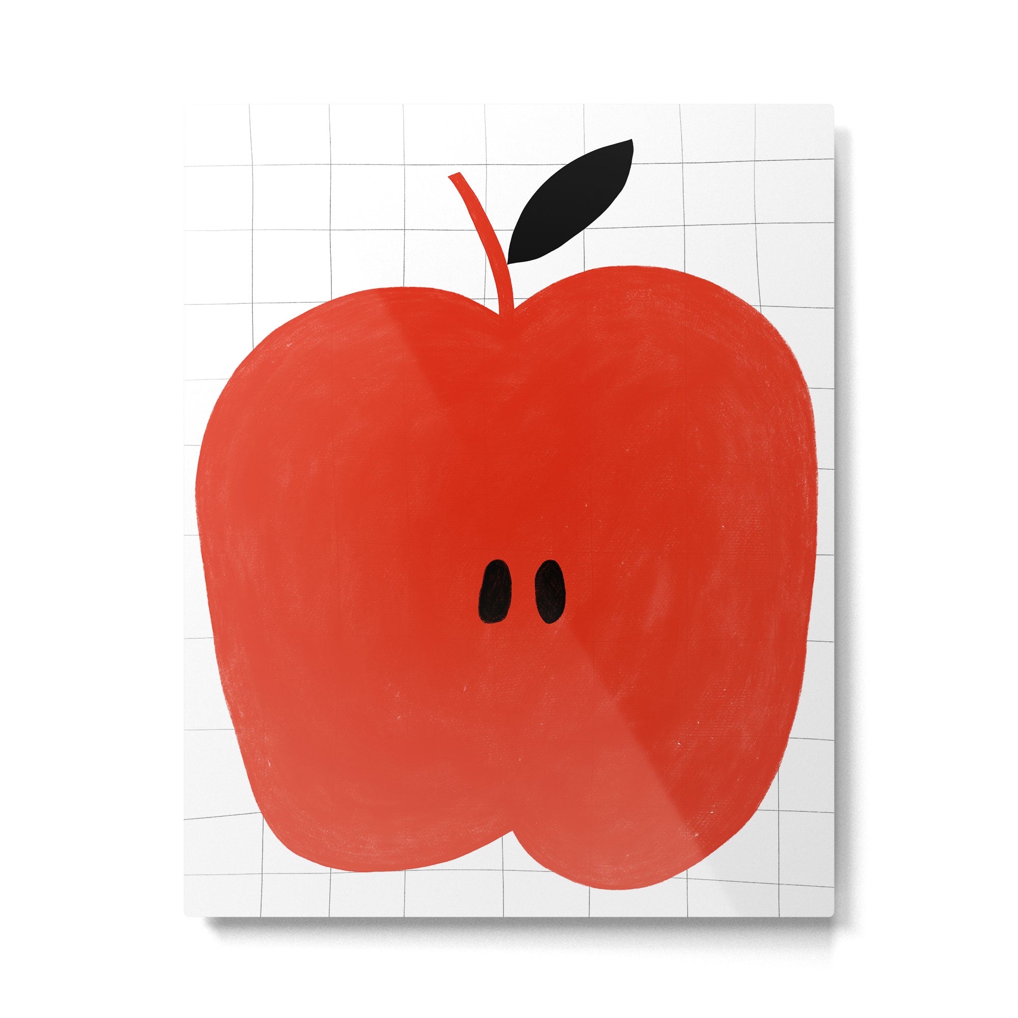 Minimal apple  Metal Print Gallery Image 4
