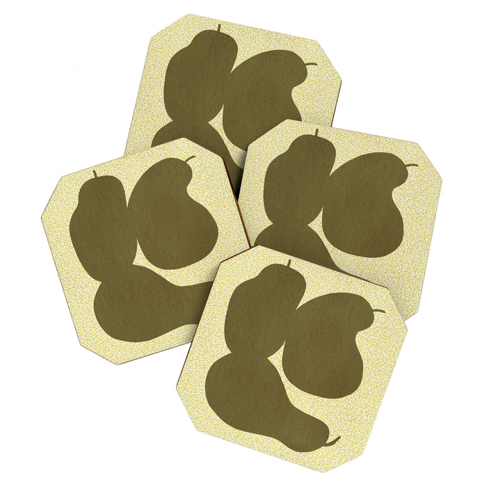 Minimal Pears 01 Coaster Gallery Image 1
