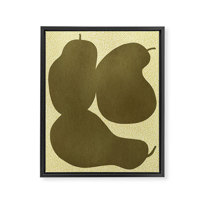 Minimal Pears 01 Framed Canvas Print Gallery Image 1