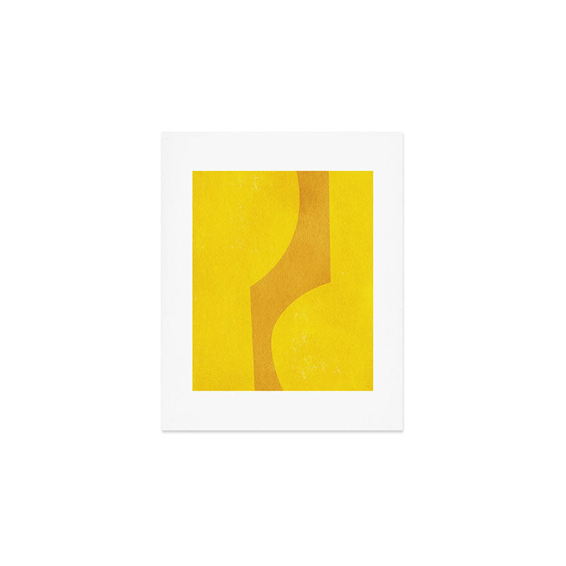Minimal shape- yellow Art Print Gallery Image 1