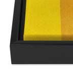 Minimal shape- yellow Framed Canvas Print Gallery Image 3